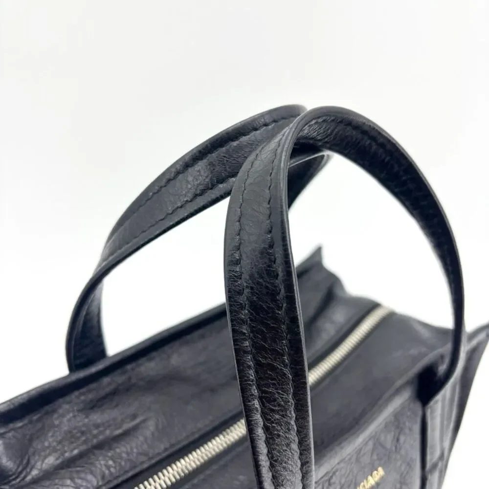 Balenciaga Bazaar Shopper XXS Tote Bag Black